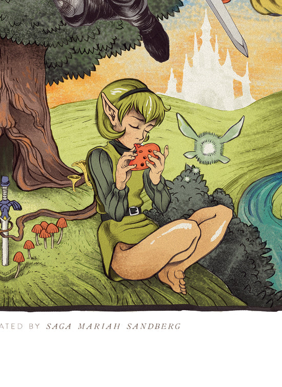 Zelda Ocarina of Time Print